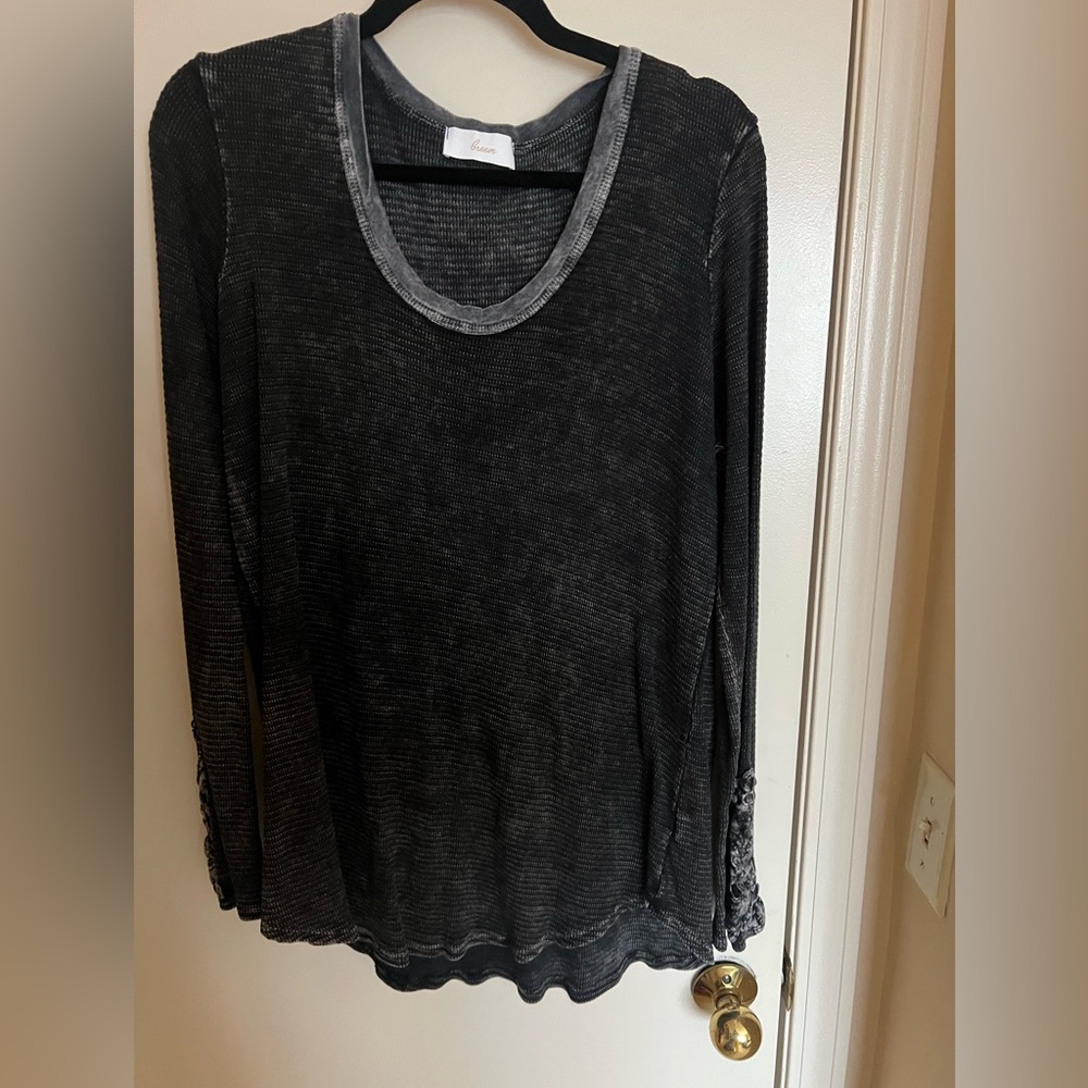 Women's Black Long Sleeve Tunic